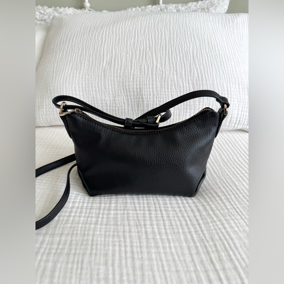 A New Day Black Leather Crossbody Bag - Picture 1 of 5